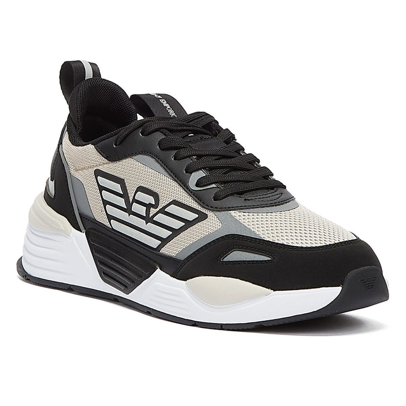 EA7 Ace Runner Mens Black / Silver Cloud Trainers
