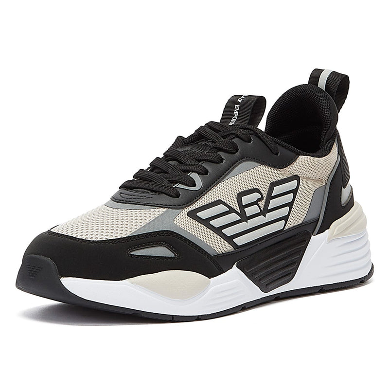 EA7 Ace Runner Mens Black / Silver Cloud Trainers