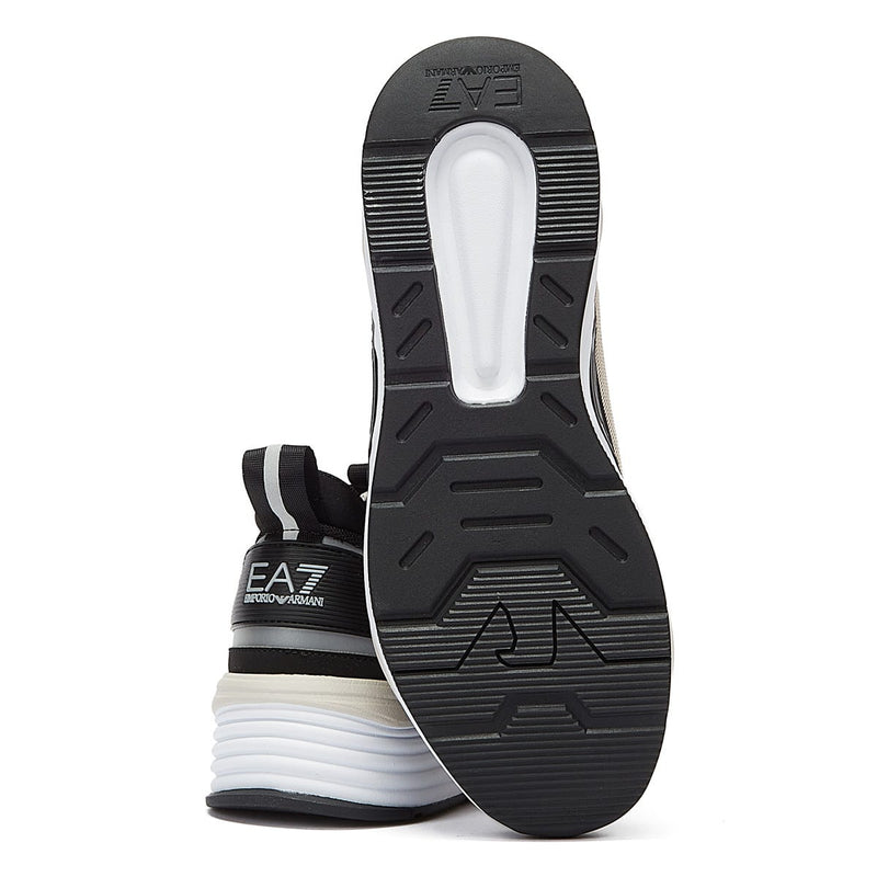 EA7 Ace Runner Mens Black / Silver Cloud Trainers