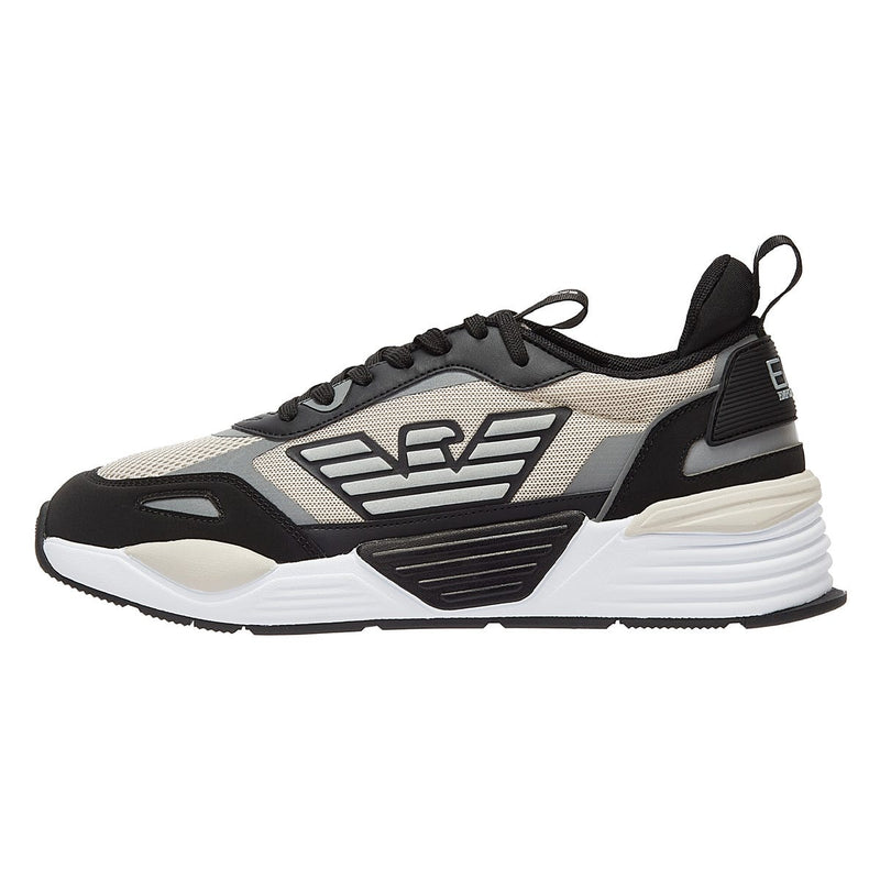 EA7 Ace Runner Mens Black / Silver Cloud Trainers