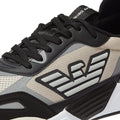 EA7 Ace Runner Mens Black / Silver Cloud Trainers
