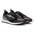 HUGO Icelin Runn Mesh PU Mens Black Trainers