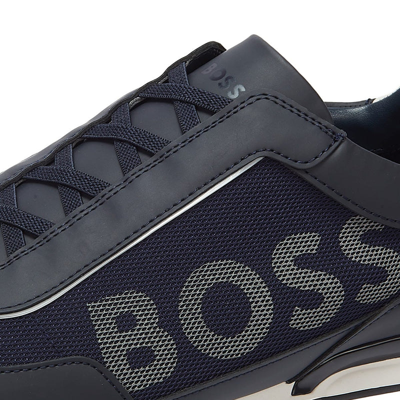 BOSS Saturn Slon Mens Dark Blue Trainers