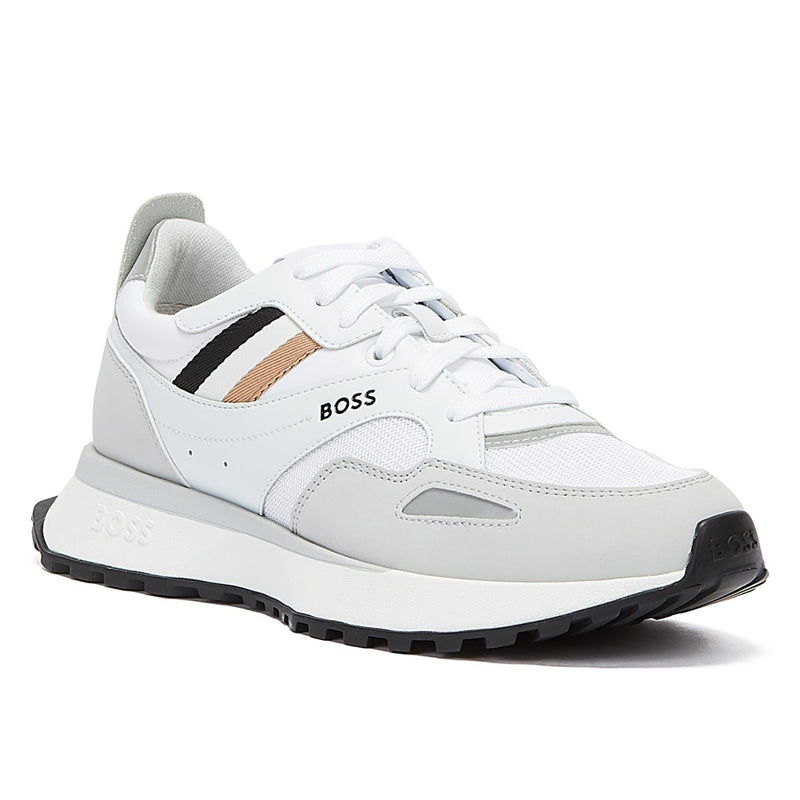 BOSS Jonah Runn Mens White Trainers