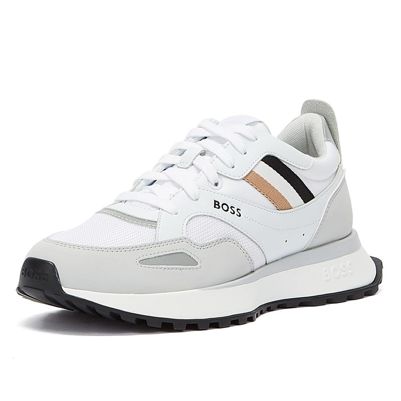 BOSS Jonah Runn Mens White Trainers