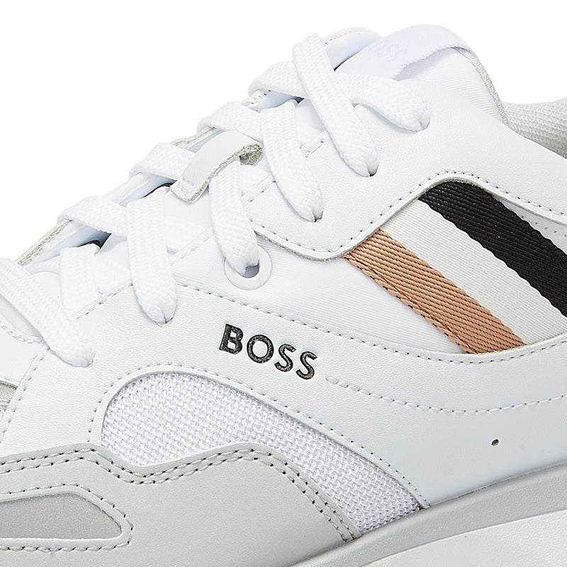 BOSS Jonah Runn Mens White Trainers