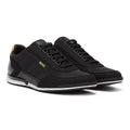 BOSS Saturn Low Flny Mens Black Trainers