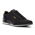 BOSS Saturn Low Flny Mens Black Trainers