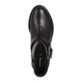 Geox Hoara Bottes En Cuir De Vache Pour Femme, Couleur Noire