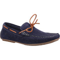 Hush Puppies Reuben Chaussures Bateau En Daim Bleu Marine Pour Hommes