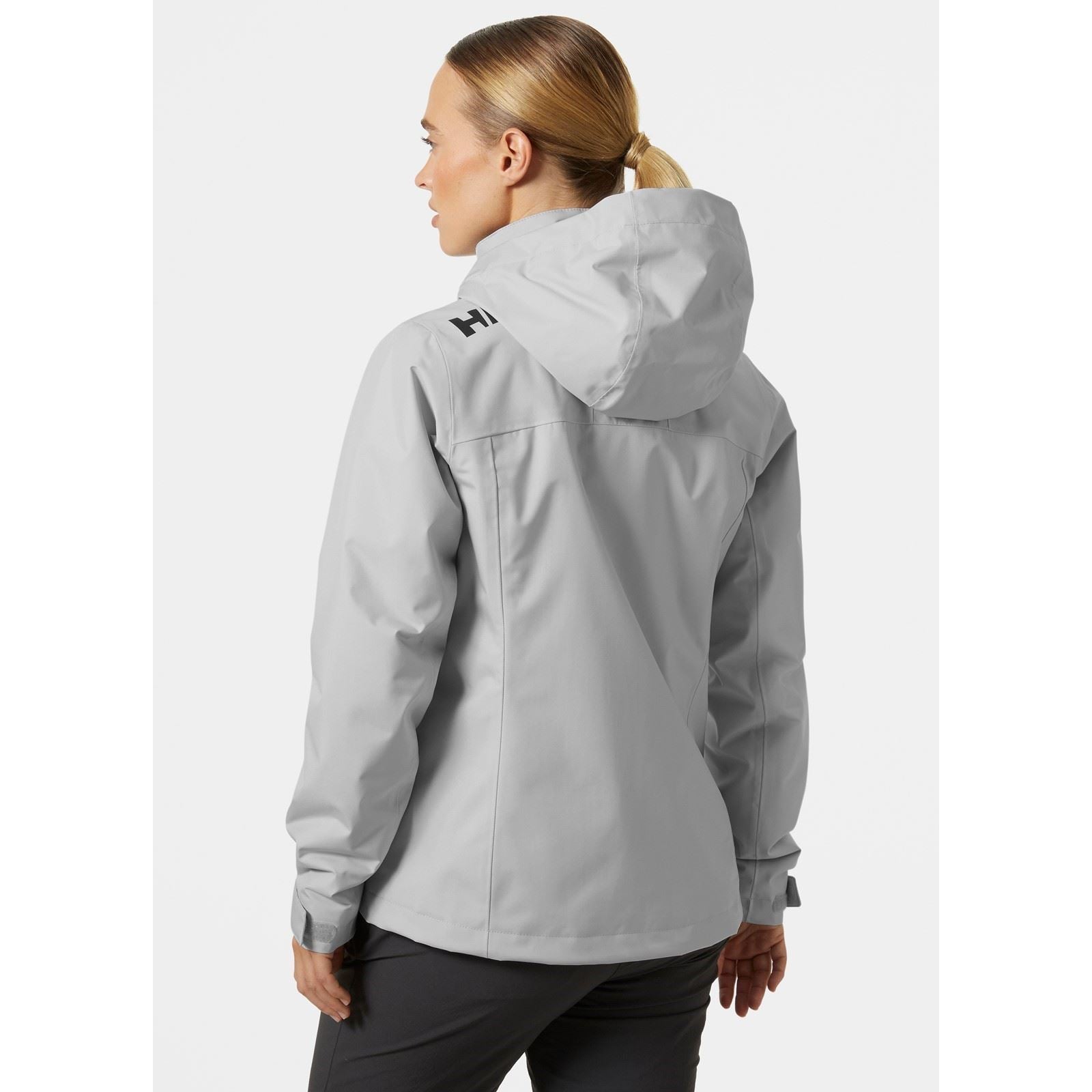 Helly Hansen Sport Crew Hooded Midlayer Sailing 2.0 Veste De Navigation Grise Pour Femmes