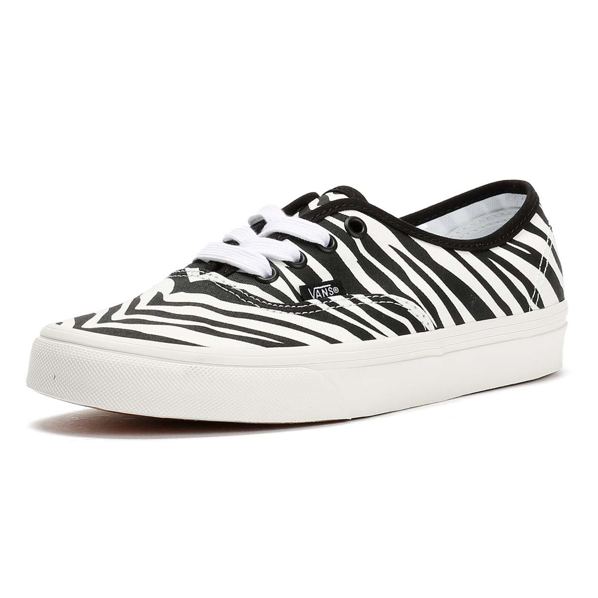 Vans Authentic Baskets Blanches En Toile Pour Femmes