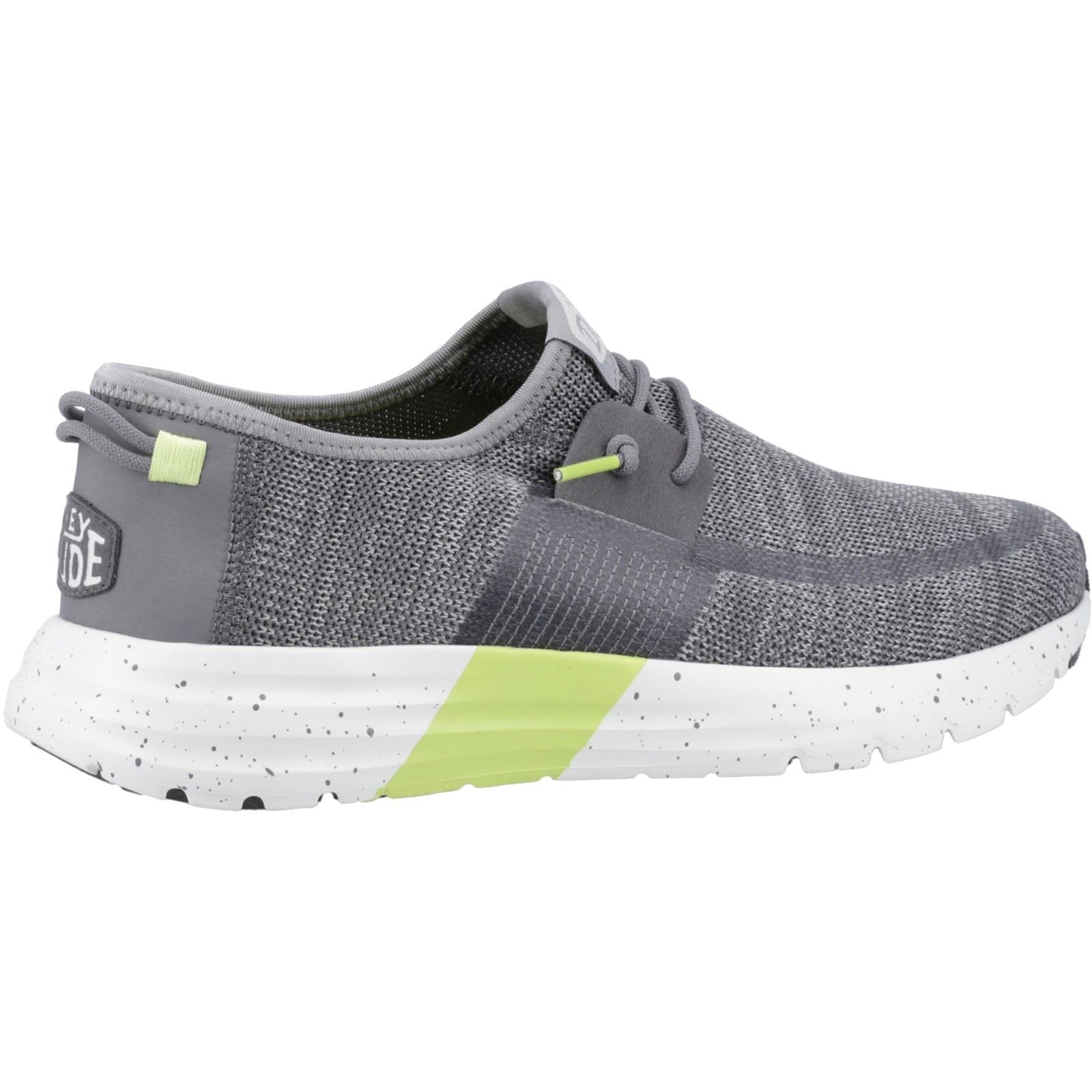 HEYDUDE Sirocco Sport Mode Baskets Pour Hommes Gris Chiné/Charbon