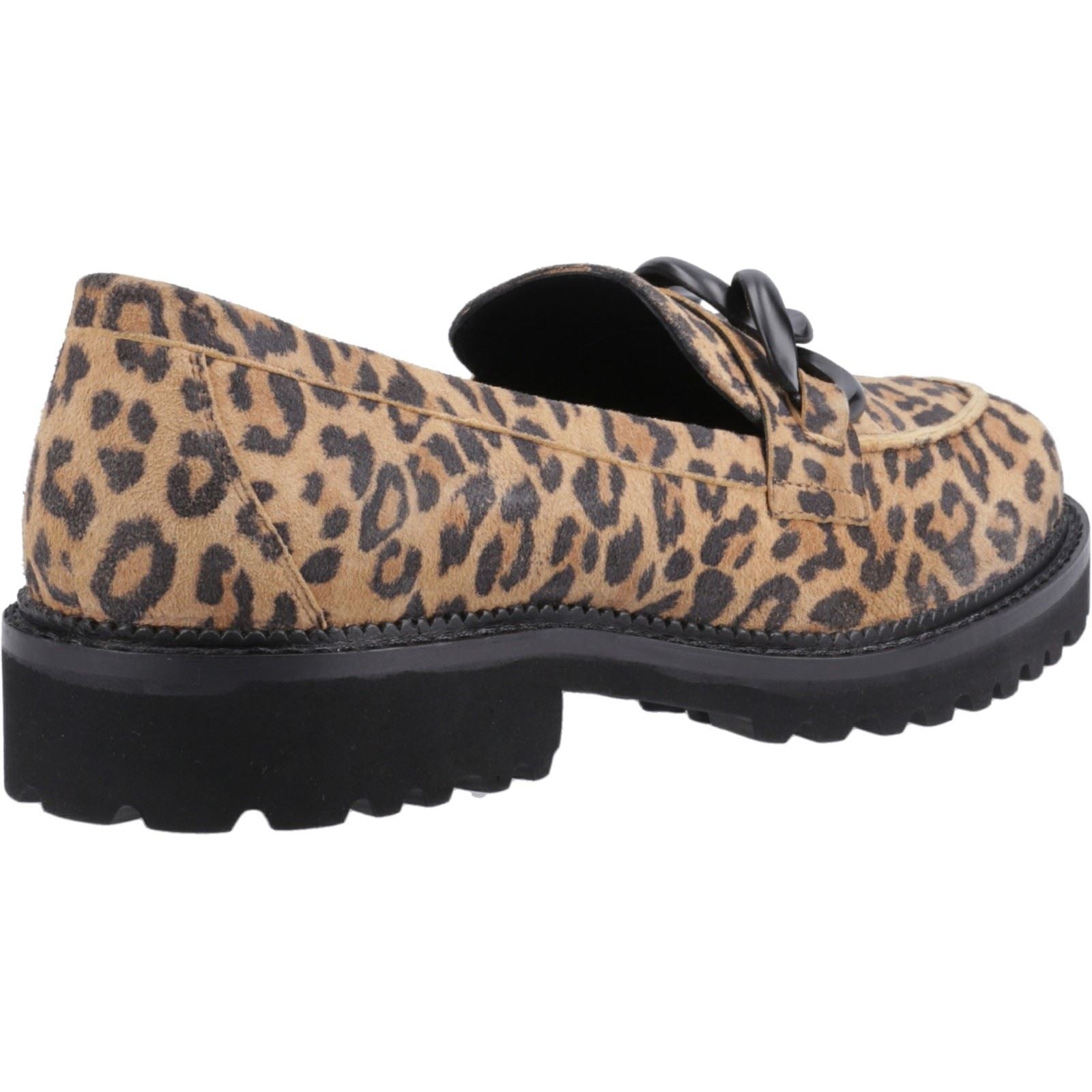 Hush Puppies Gianna Chaussures Plates Léopard En Cuir Pour Femmes