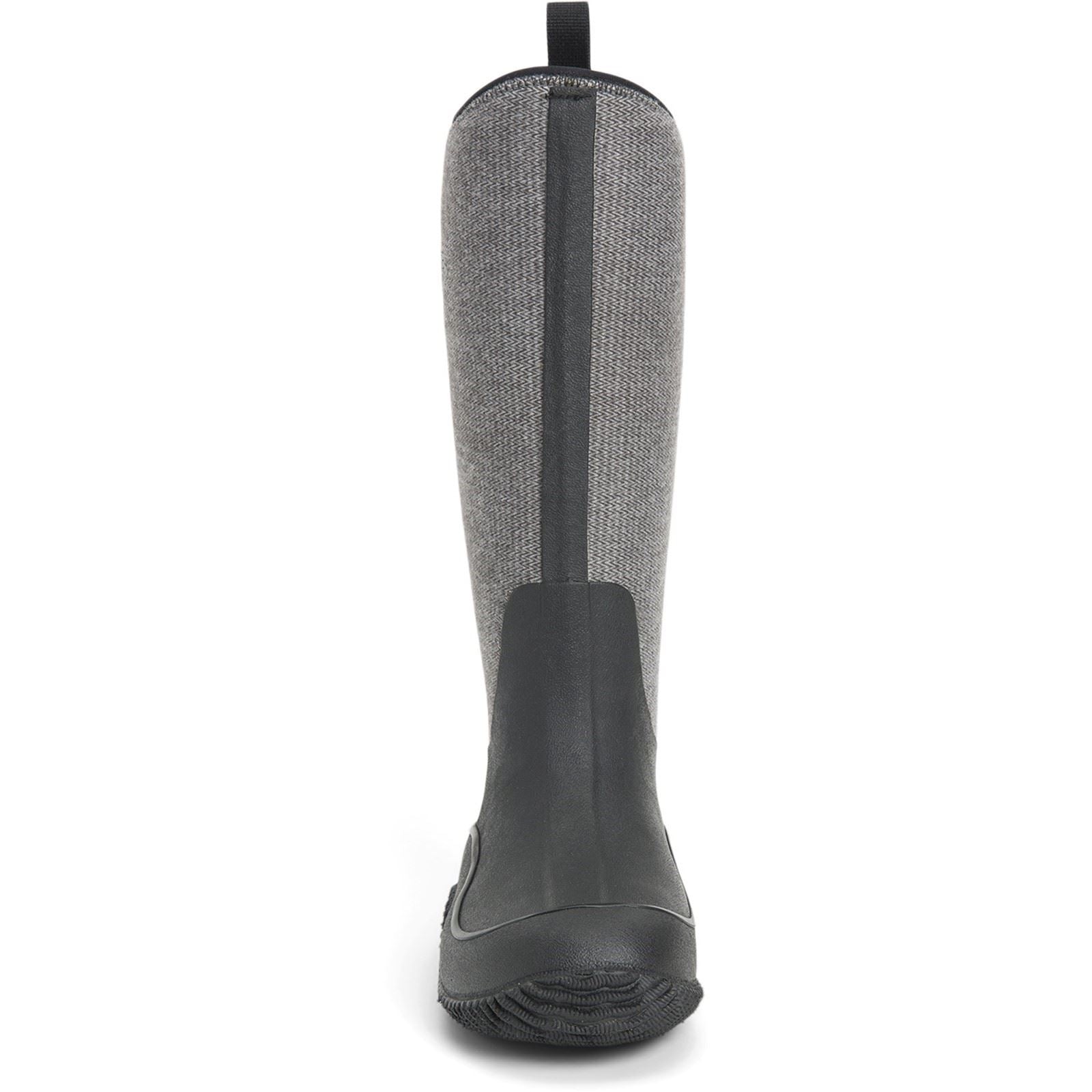 Muck Boots Hale Bottes En Caoutchouc Noires Avec Motif Pied-De-Poule En Peluche