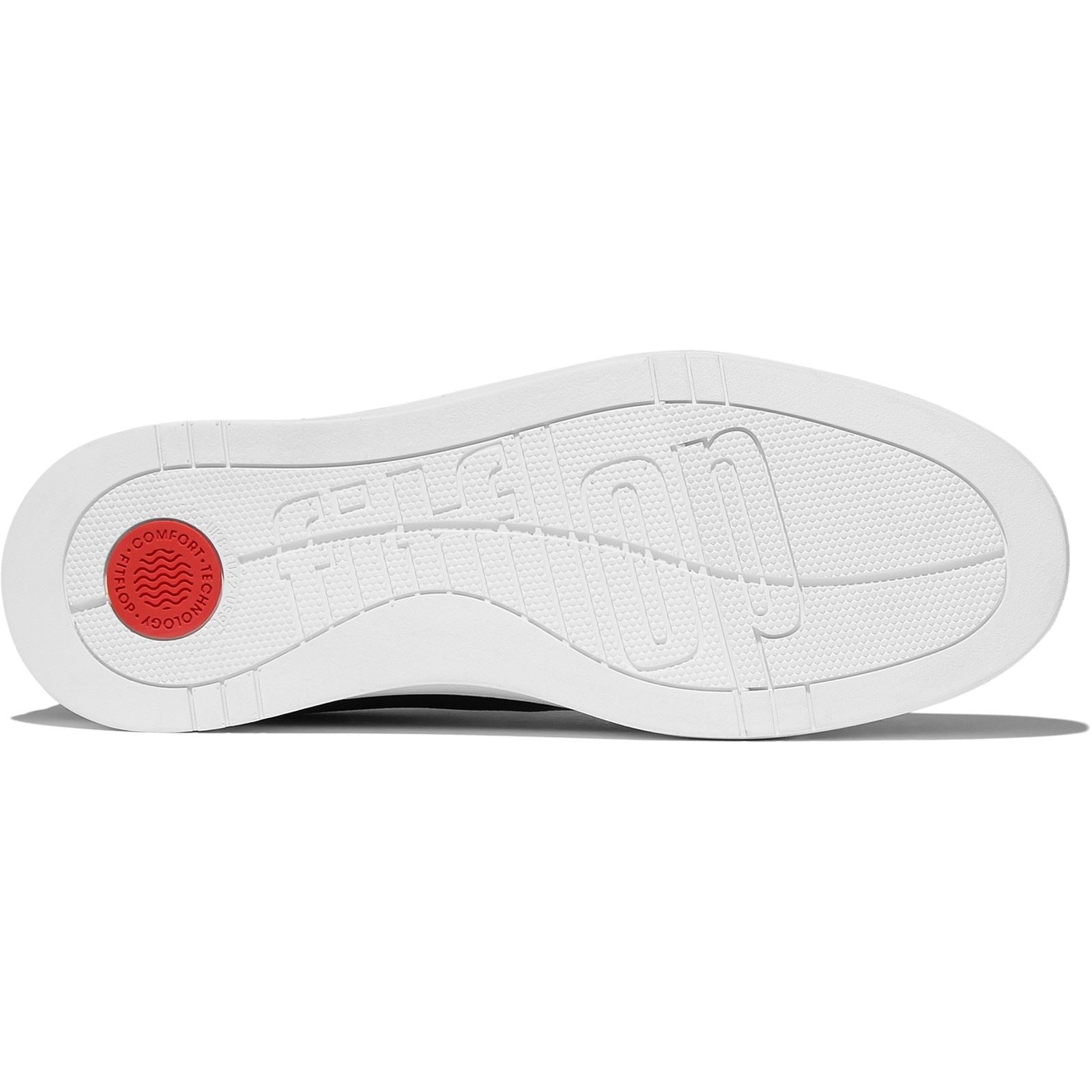 Fitflop Rally II Baskets Noires En Cuir Pour Hommes