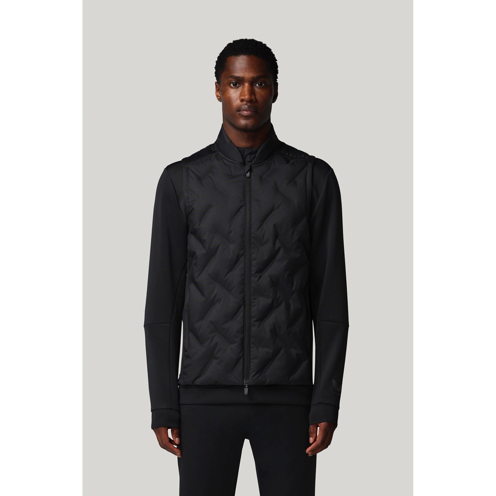 Castore Hybrid Gilets Noirs Pour Hommes