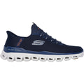 Skechers Glide-Step Noxus Chaussures De Sport Pour Hommes En Toile Bleu Marine
