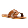 Tower London Cut Out Mules En Cuir Pour Femmes Marron