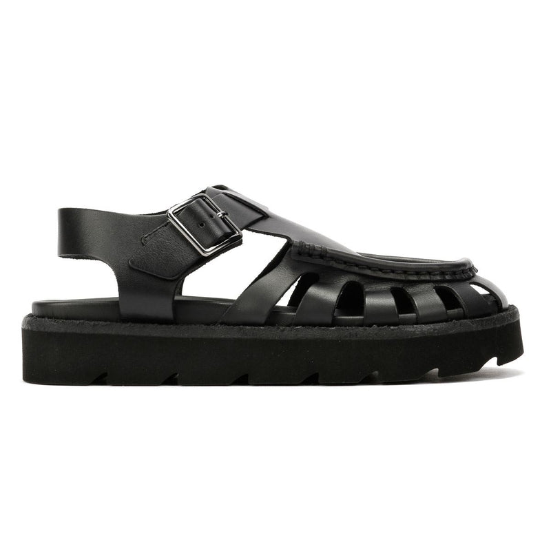 Clarks Originals Meadow Buckle Sandales Noires Pour Femmes En Cuir