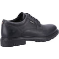 Hush Puppies Pearce Chaussures En Cuir Noir À Lacets Pour Hommes
