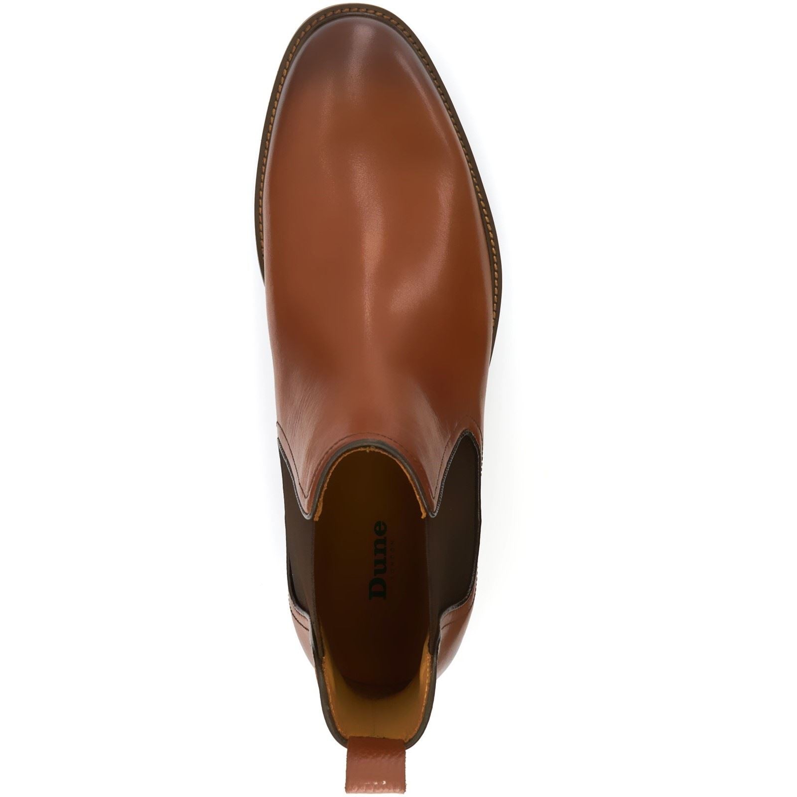 Dune Characteristic Bottes En Cuir Marron Pour Homme