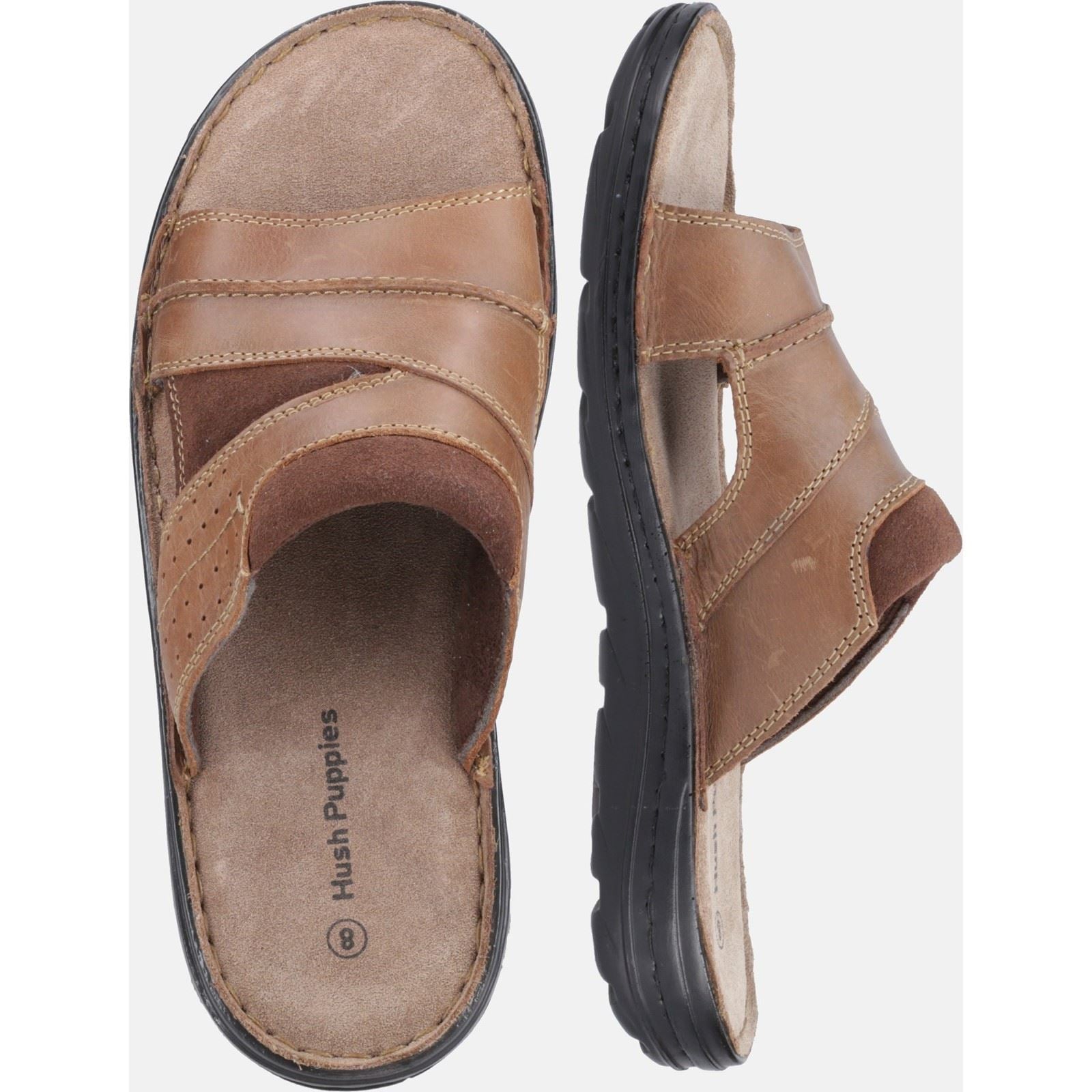 Hush Puppies Archer Sandales Pour Hommes En Cuir Marron
