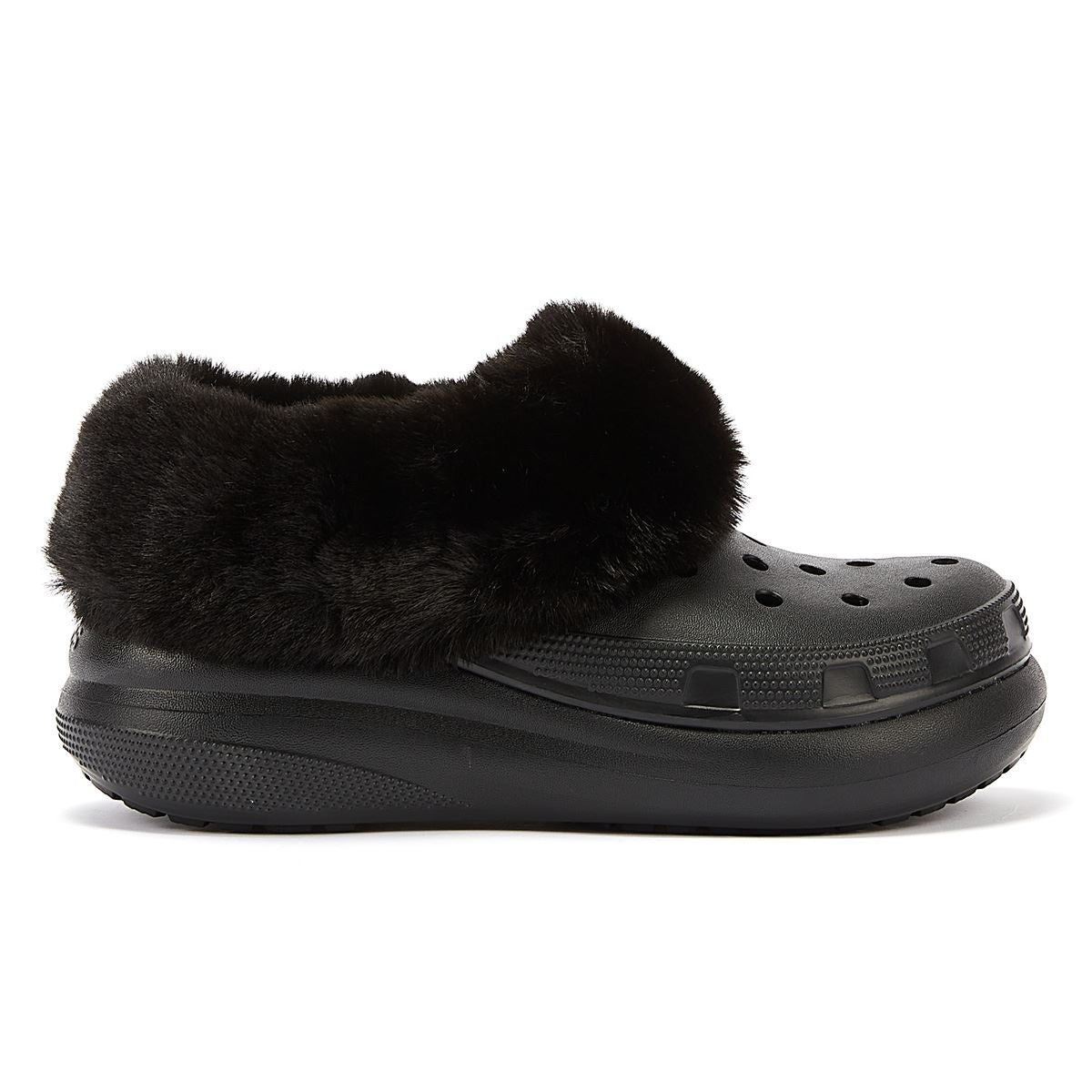 Crocs Sabots Confort Noirs Pour Femmes "Furever Crush".