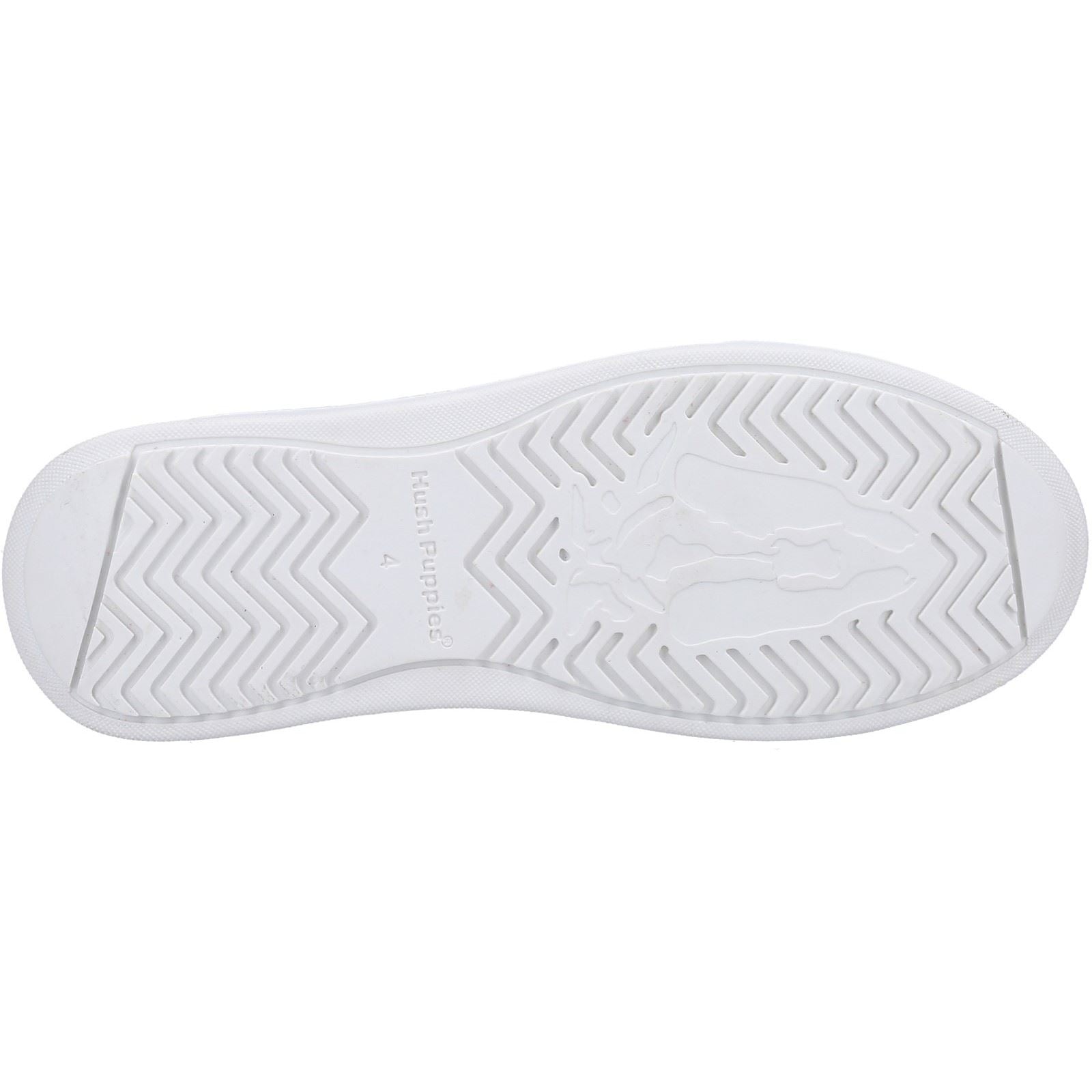 Hush Puppies Camille Baskets Blanches En Cuir Pour Femmes