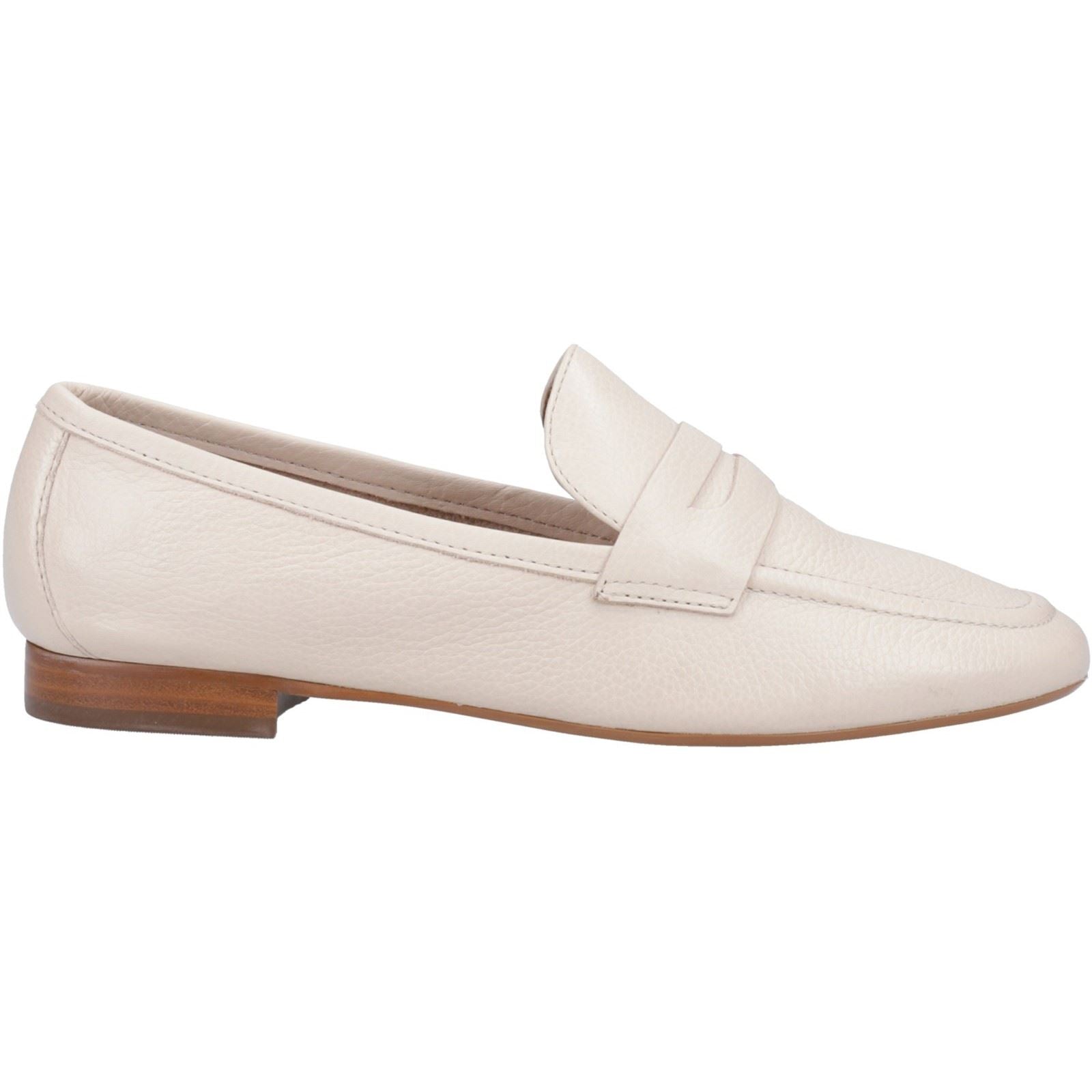 Dune Gianetta Mocassins En Cuir Pour Femmes Écru