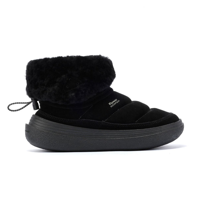 Flower Mountain Fami Mid Bottes En Daim Noir Pour Femmes