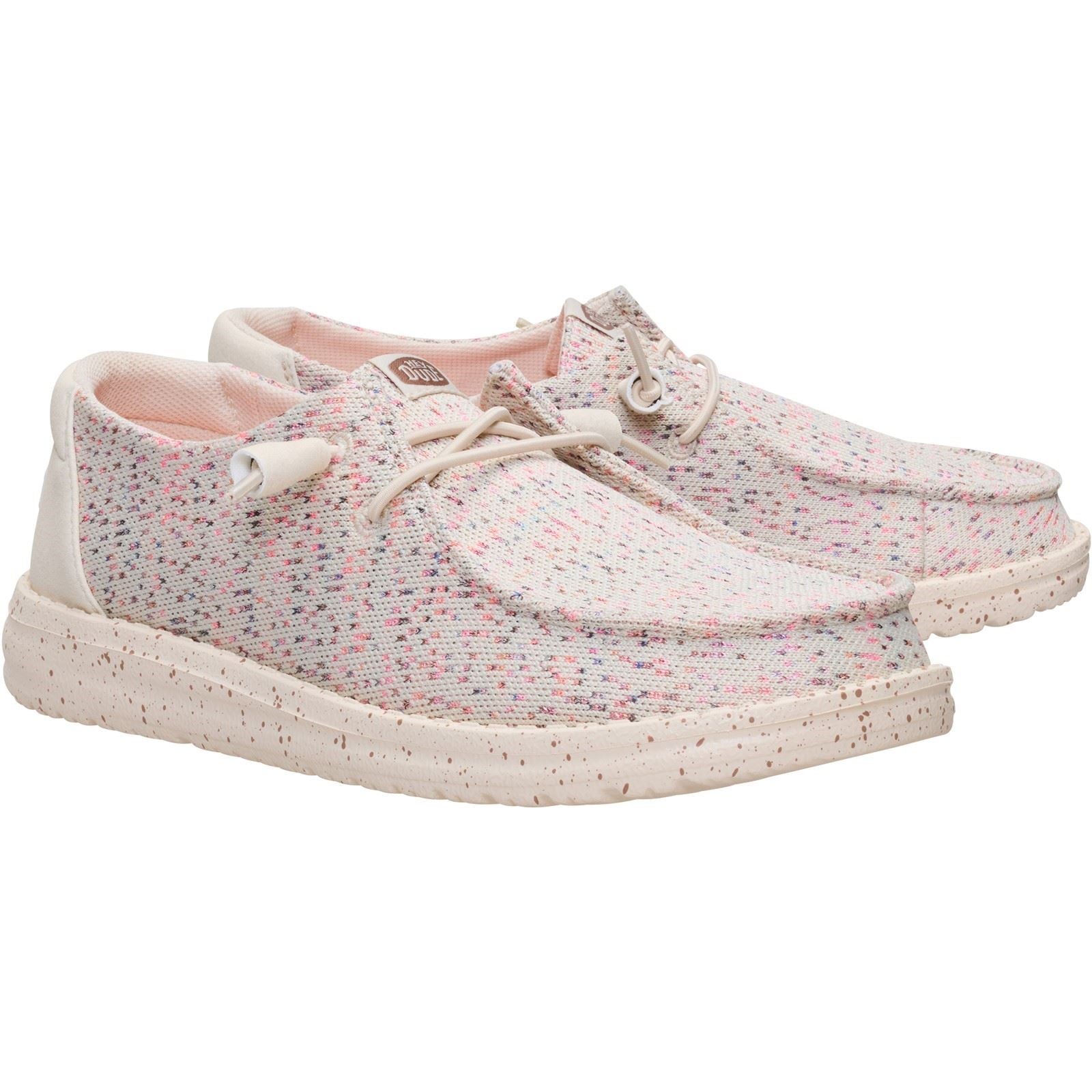 HEYDUDE Wendy Stretch Mocassins En Polyester Pour Femmes Taupe/Multi