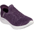 Skechers Relaxed Fit Sport Baskets En Polyester Violet Foncé Pour Femme
