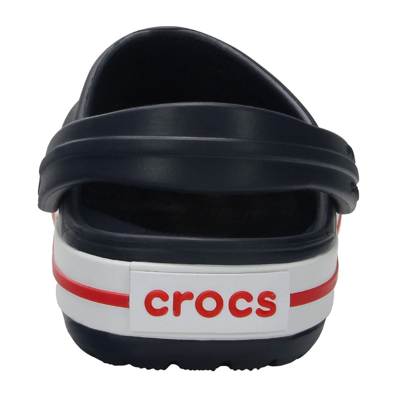 Crocs Crocband Chaussures Bateau En Thermoplastique Bleu Marine / Rouge