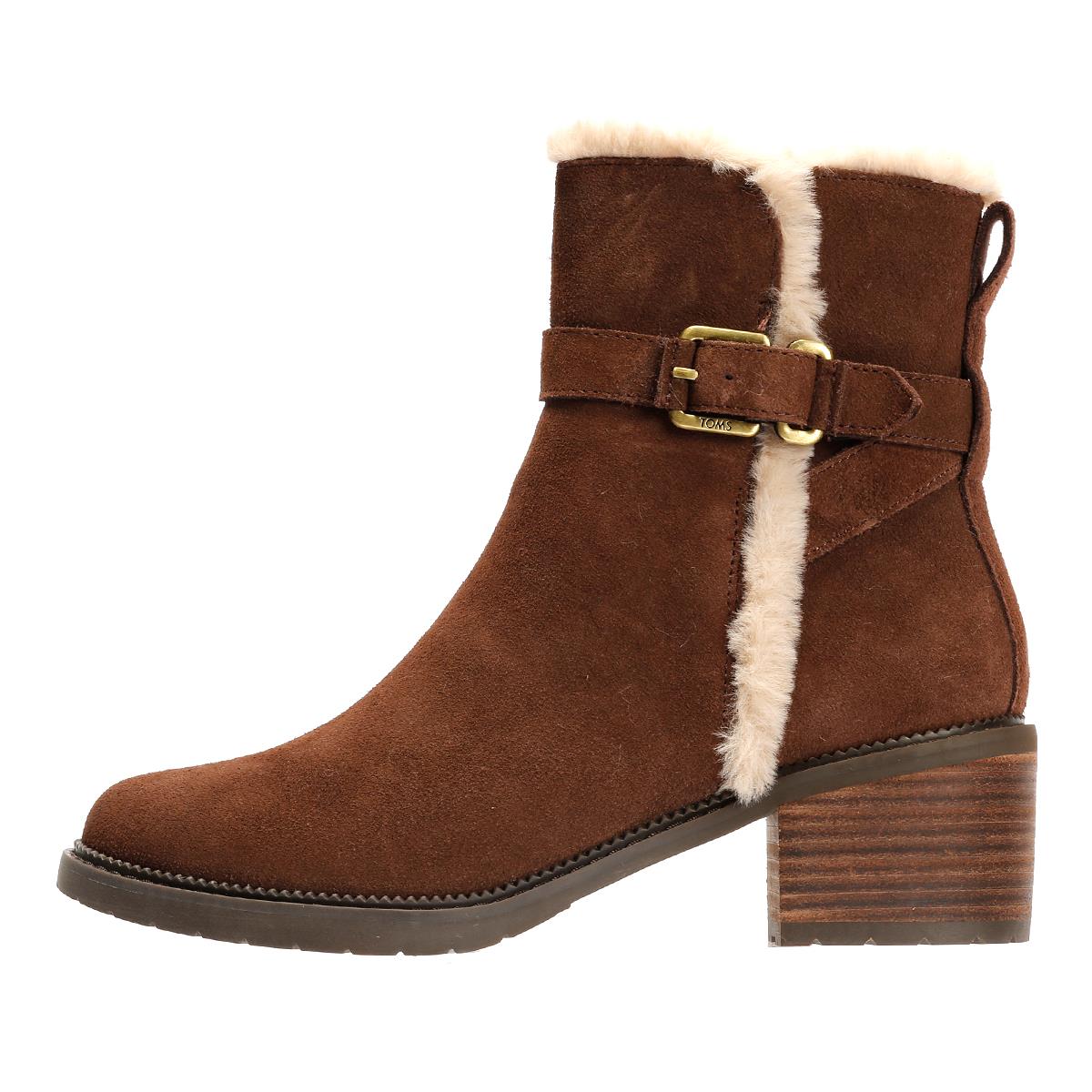 TOMS Hailey Buckle Bottes Brunes Pour Femmes En Suede