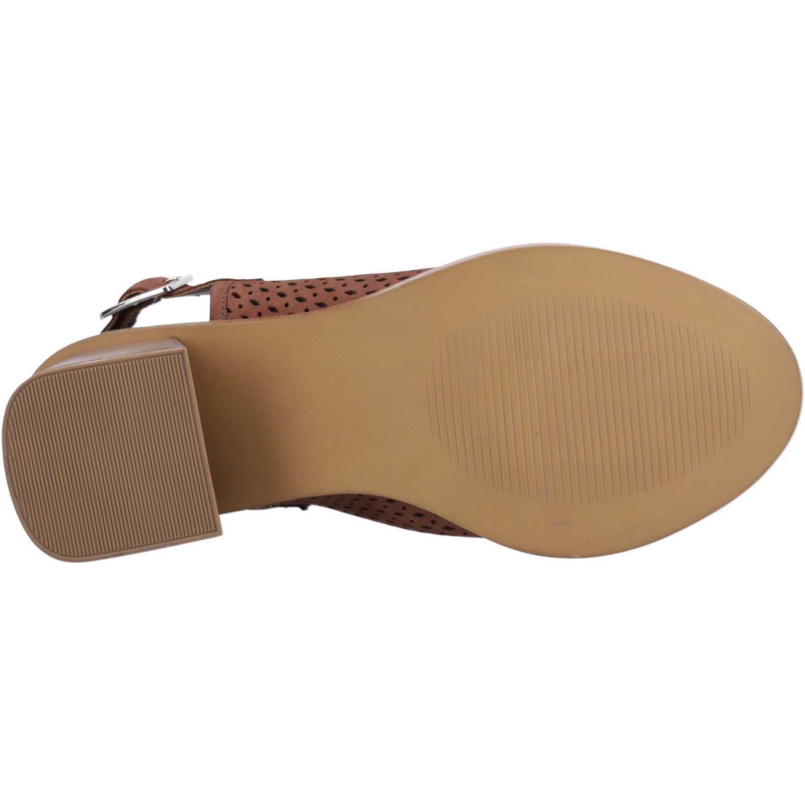 Hush Puppies Louise Heeled Sandales En Cuir Pour Femmes, Marron