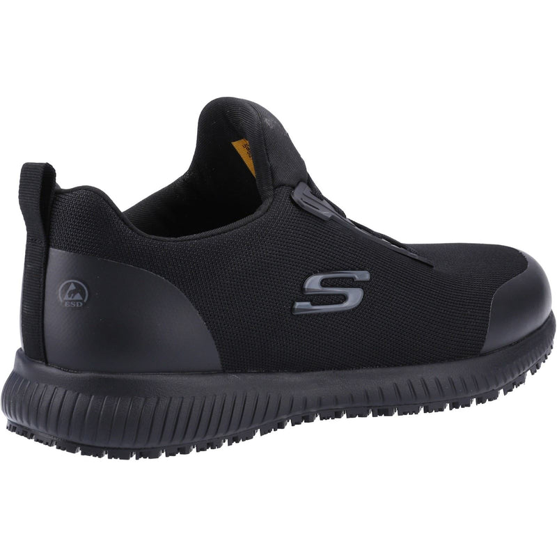 Skechers Workwear Squad SR Myton Baskets De Sécurité Noires Pour Hommes En Textile