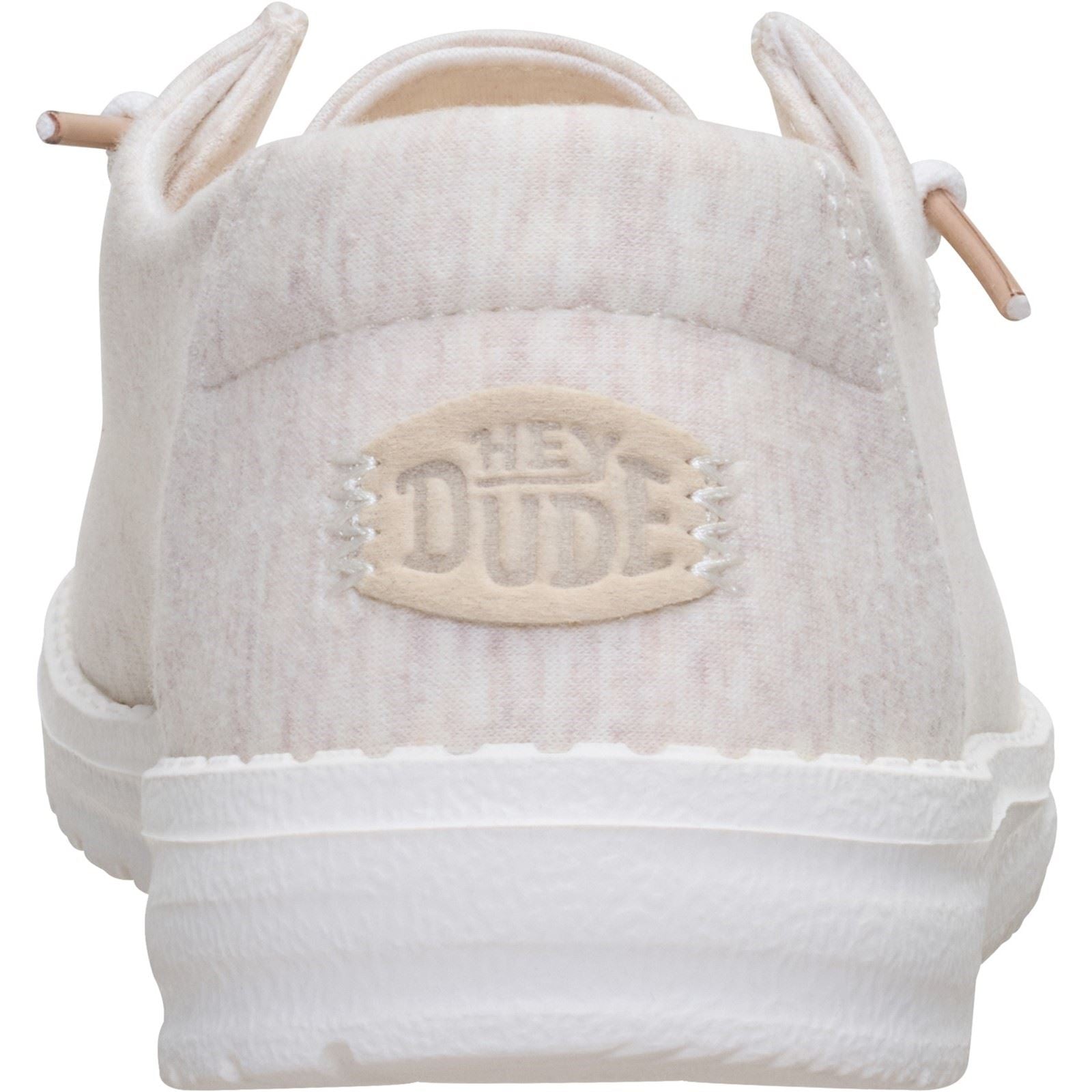 HEYDUDE Wendy Stretch Jersey Mocassins En Textiles Pour Femmes Couleur Avoine