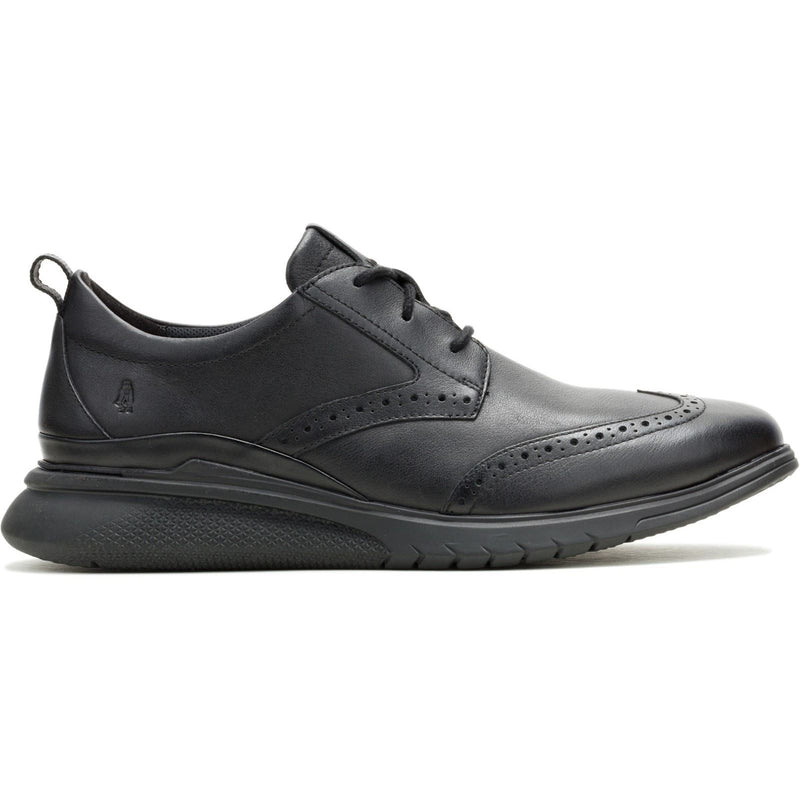 Hush Puppies Advance Chaussures À Lacets Noires/noires Pour Hommes En Cuir