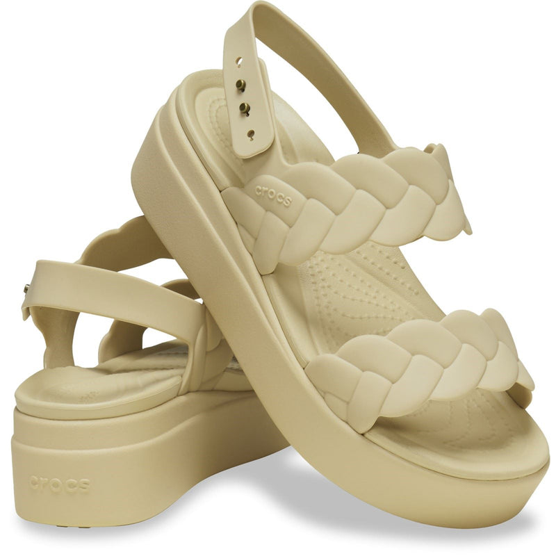 Crocs Brooklyn Woven Sandales Chai Pour Femme En Thermoplastique