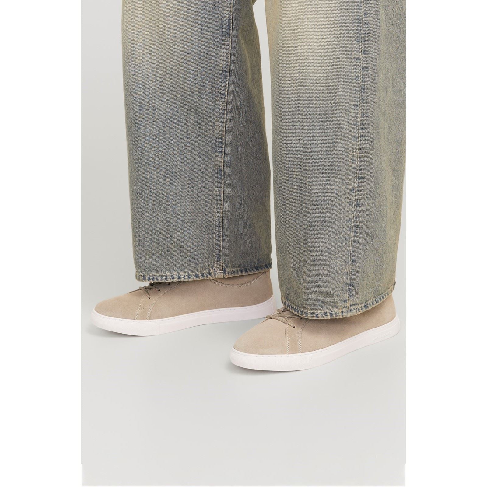 Jack & Jones Galaxy Suede Chaussures De Sport Pour Homme En Daim Plaza Taupe