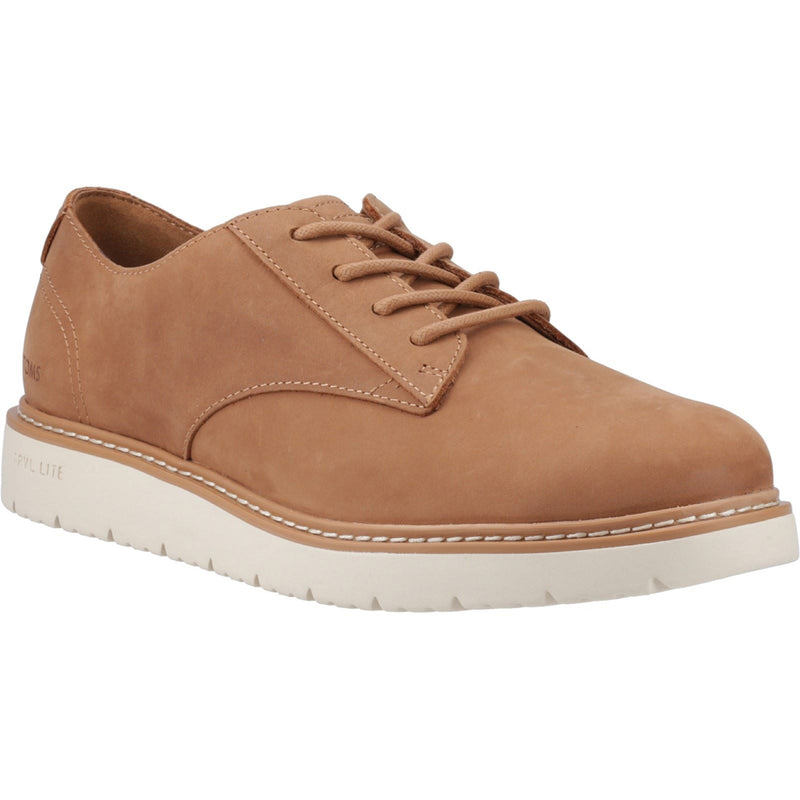 TOMS Navi TRVL LITE Chaussures En Cuir Pour Hommes À Lacets Tan