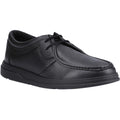 Hush Puppies Ronan Mocc Chaussures De Mocassins Noirs Pour Garçons En Cuir