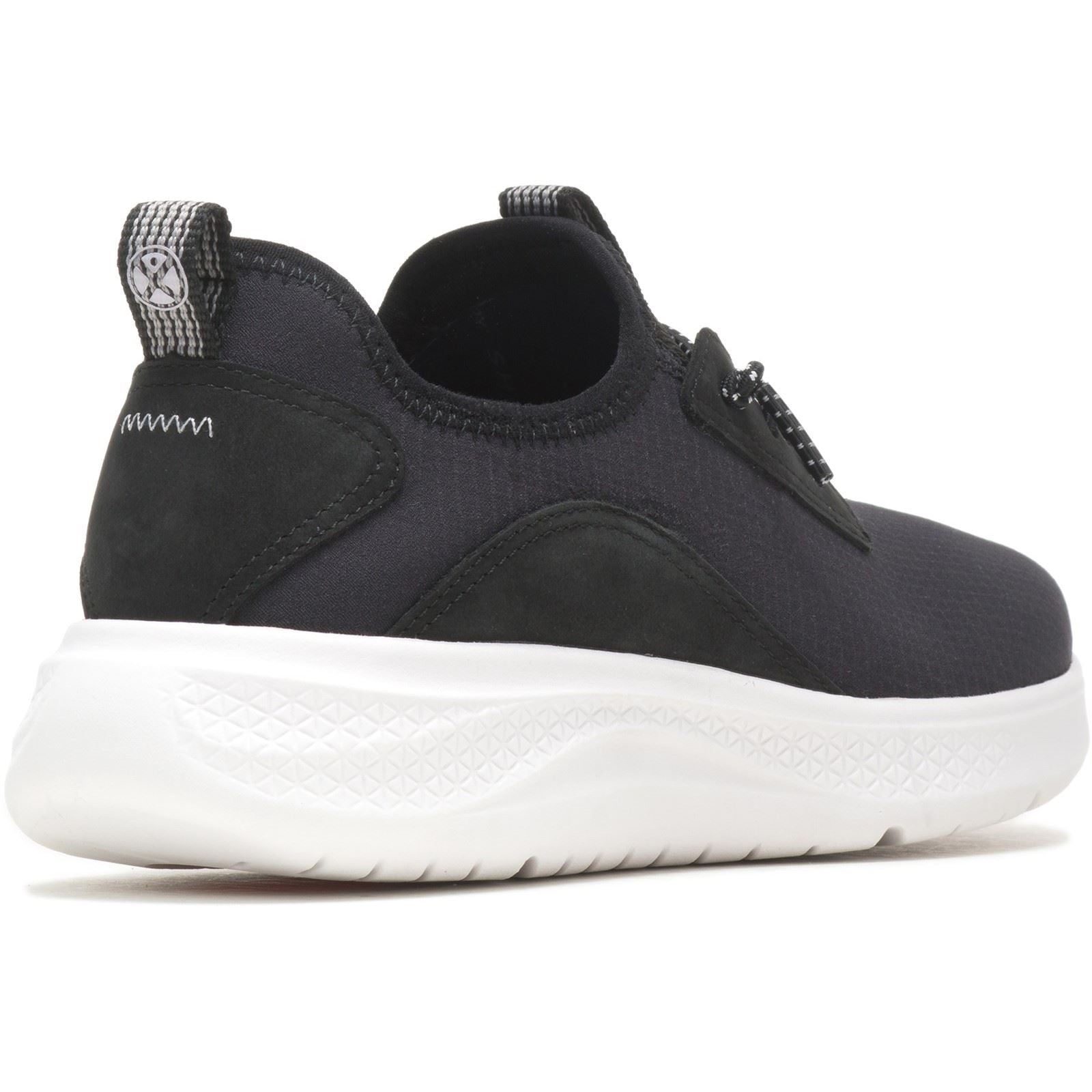 Hush Puppies Elevate Baskets Noires Pour Femme En Cuir