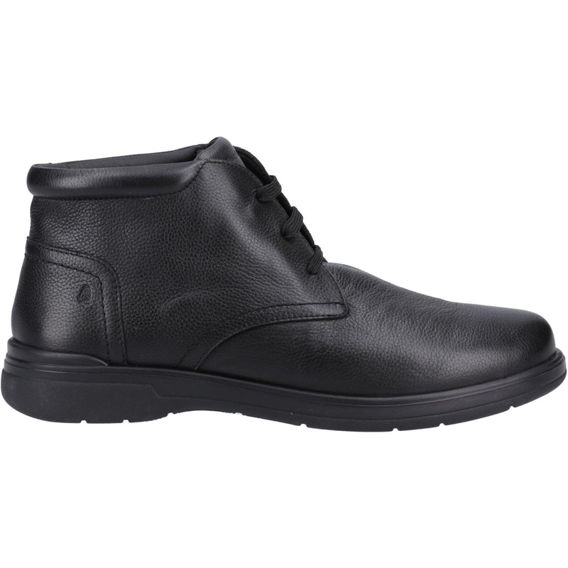 Hush Puppies Malcolm Bottes Noires En Cuir Pour Hommes