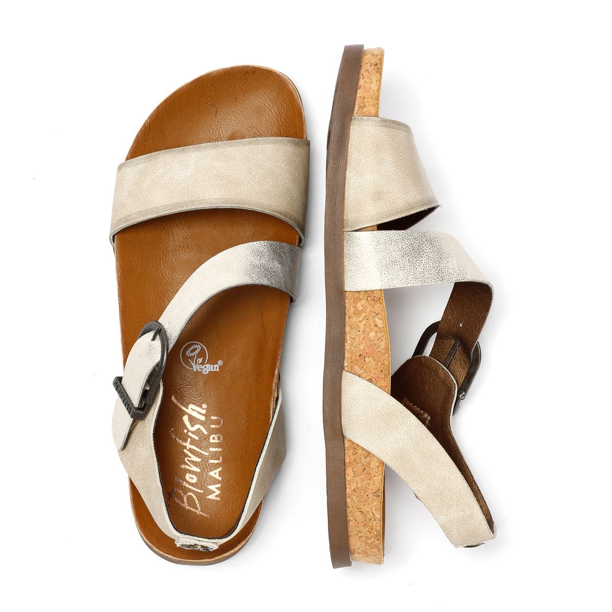 Blowfish Malibu Lance Sandales Grises Pour Femmes