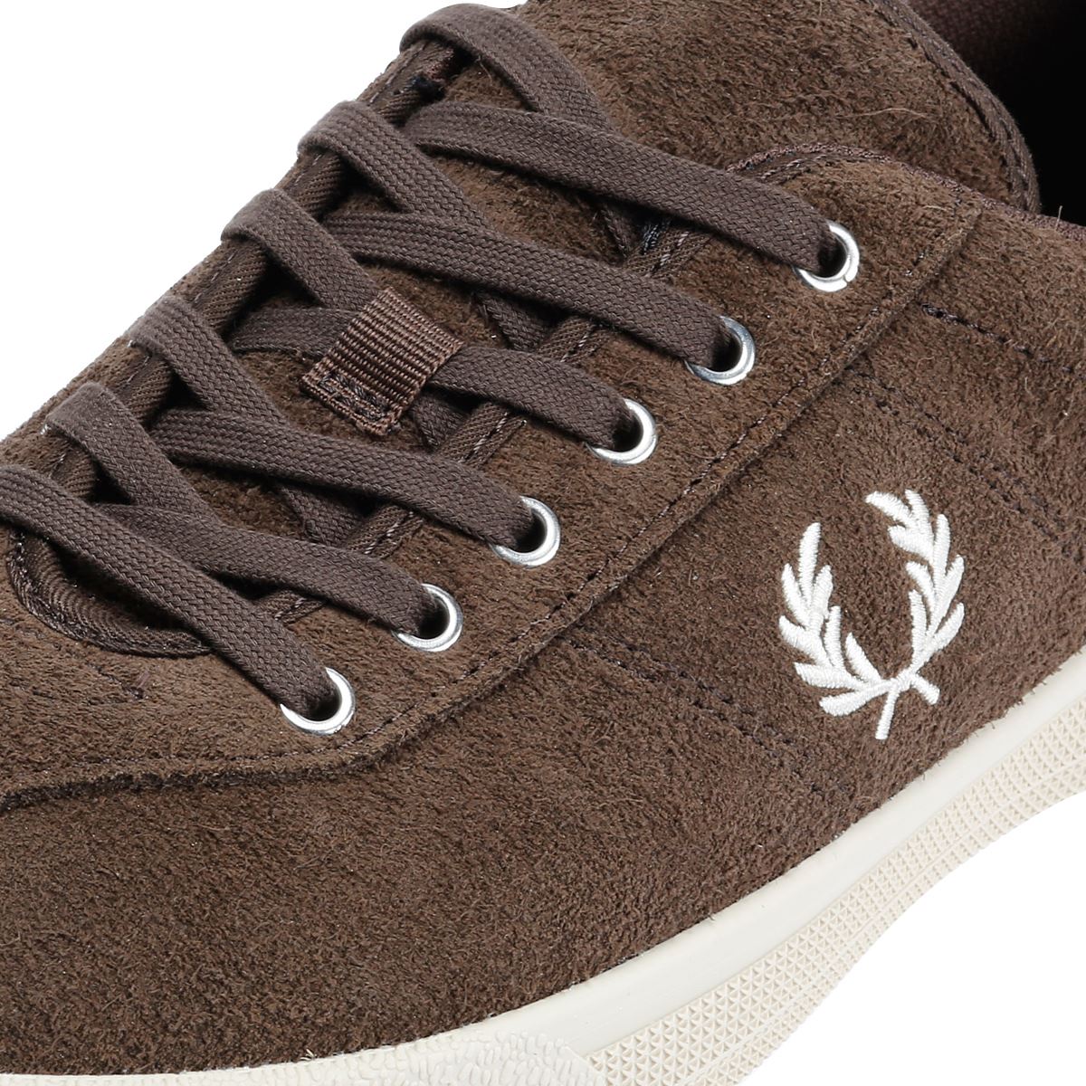 Fred Perry Tennis Shoe Baskets Brunes Pour Hommes En Suède