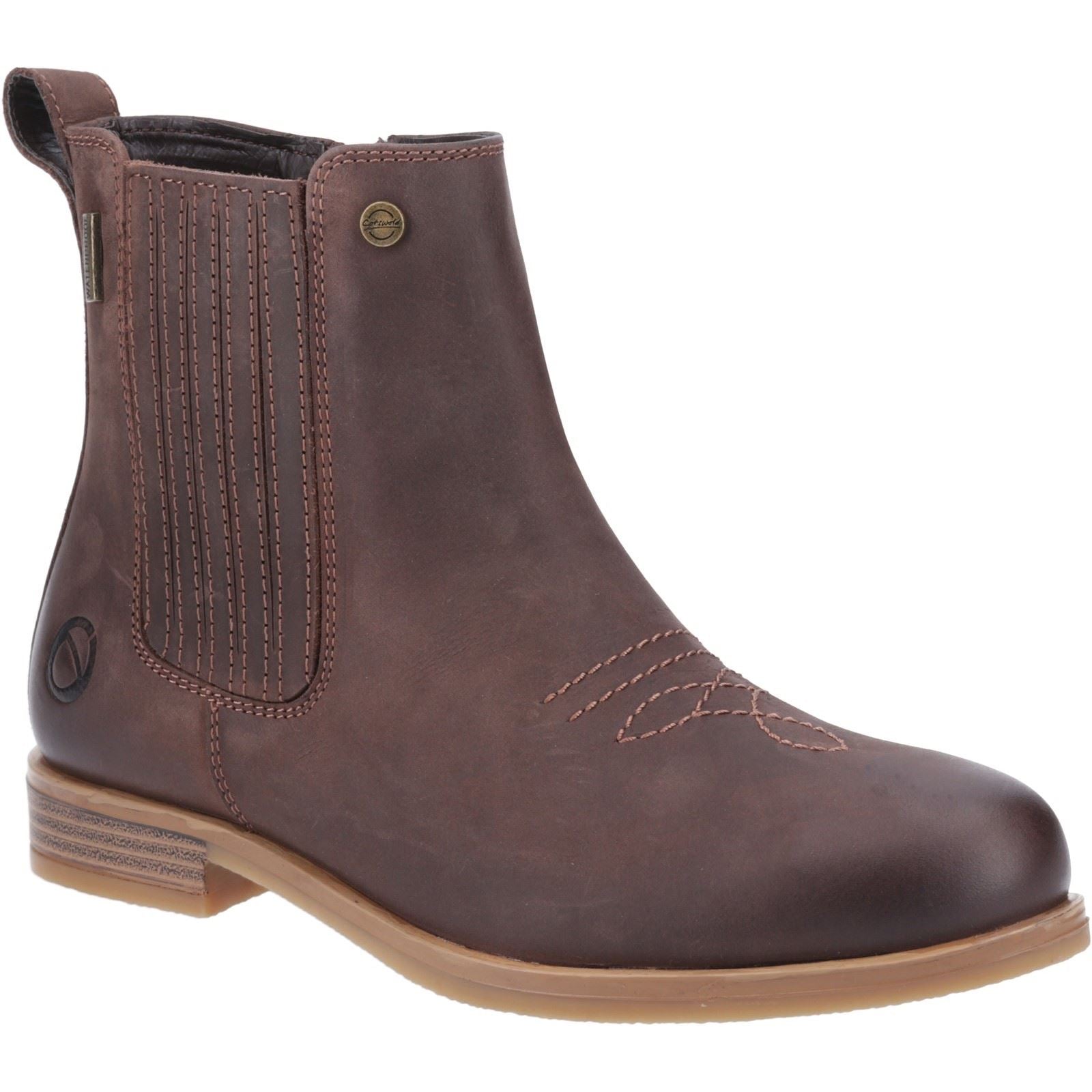 Cotswold Didbrook Bottes En Cuir Marron Pour Femmes