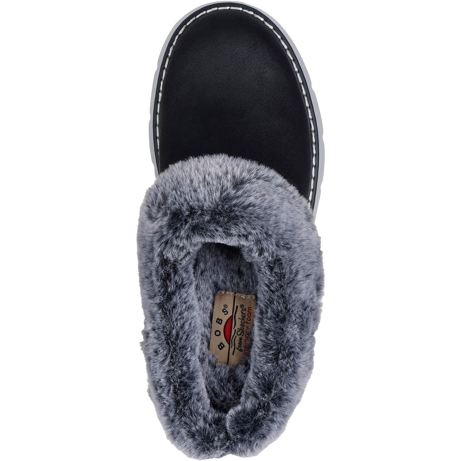 Skechers Keepsakes Lite Cozy Blend Chaussons Noirs En Textile Pour Femme