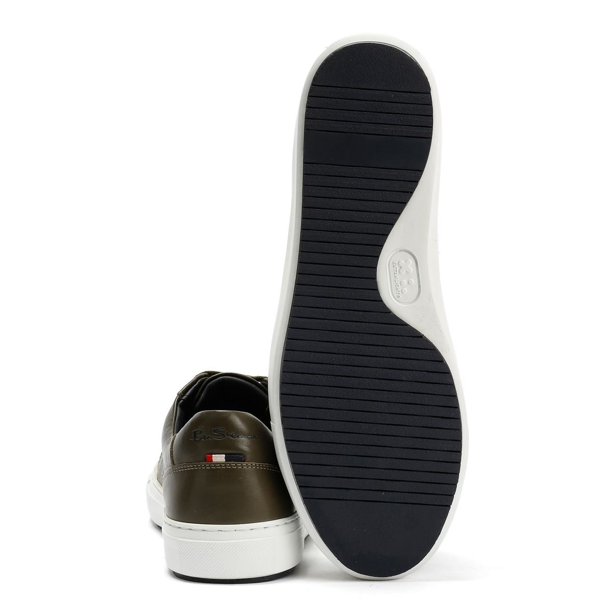 Ben Sherman Ace Cupsole Baskets En Cuir Pour Hommes Vertes
